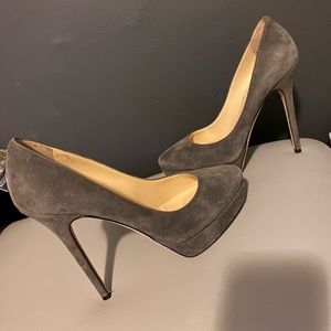 Jimmy Choo Suede Platform Pumps 120